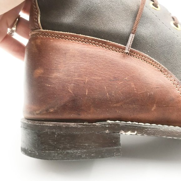 TEXAS Womens Keltie Fringe Lace Up Brown Leather Equestrian Boots Womens 7 - Picture 8 of 11